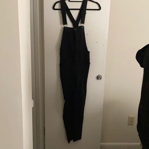 Black overalls